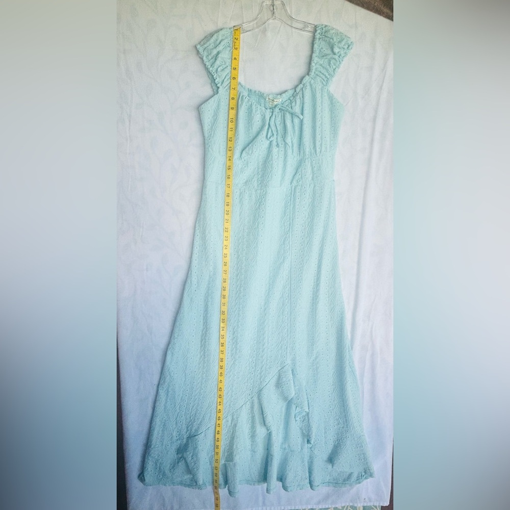 Derek Heart Sky Blue Asymmetrical Dress - Picture 4 of 7